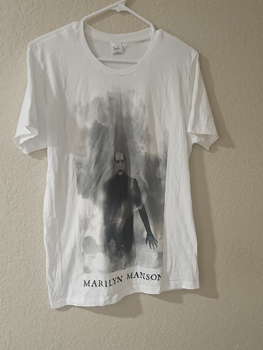 Marilyn Manson Graphic White Cotton T-Shirt